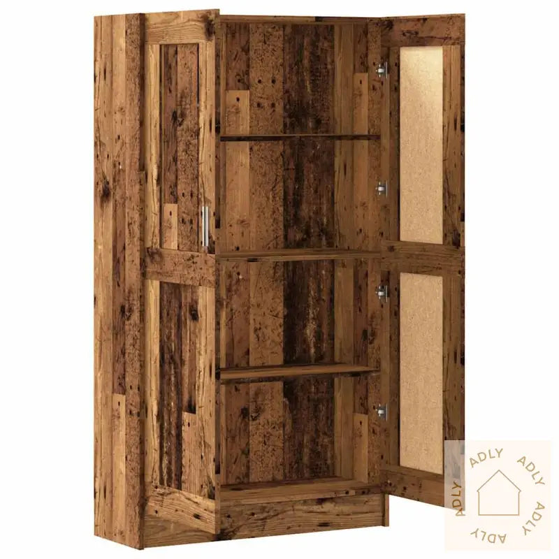 Bokhylle Gammelt Tre 82,5X30,5X150 Cm Konstruert Tre