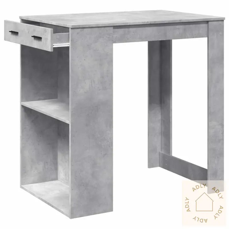 Barbord Betonggrå 102X70X103,5 Cm Konstruert Tre