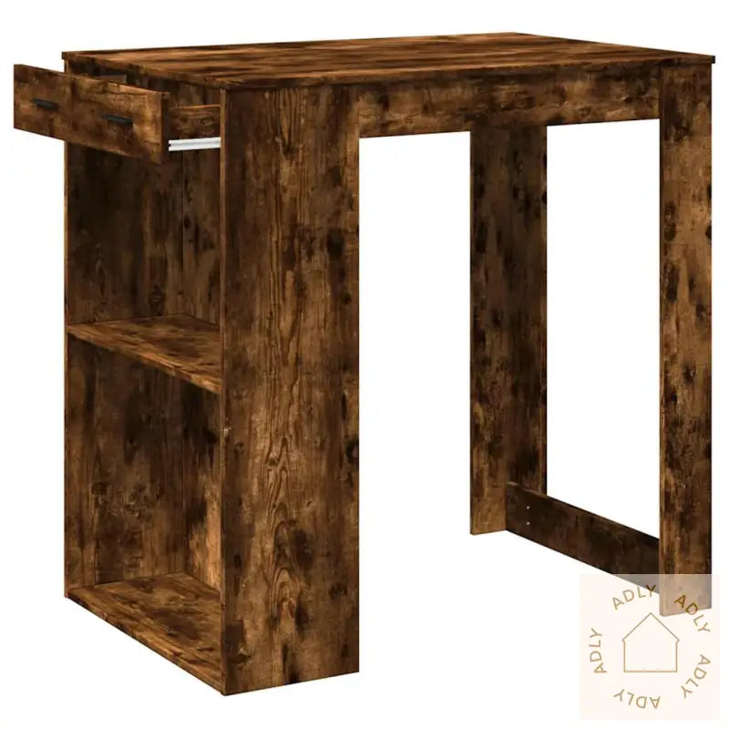 Barbord Røkt Eik 102X70X103,5 Cm Konstruert Tre