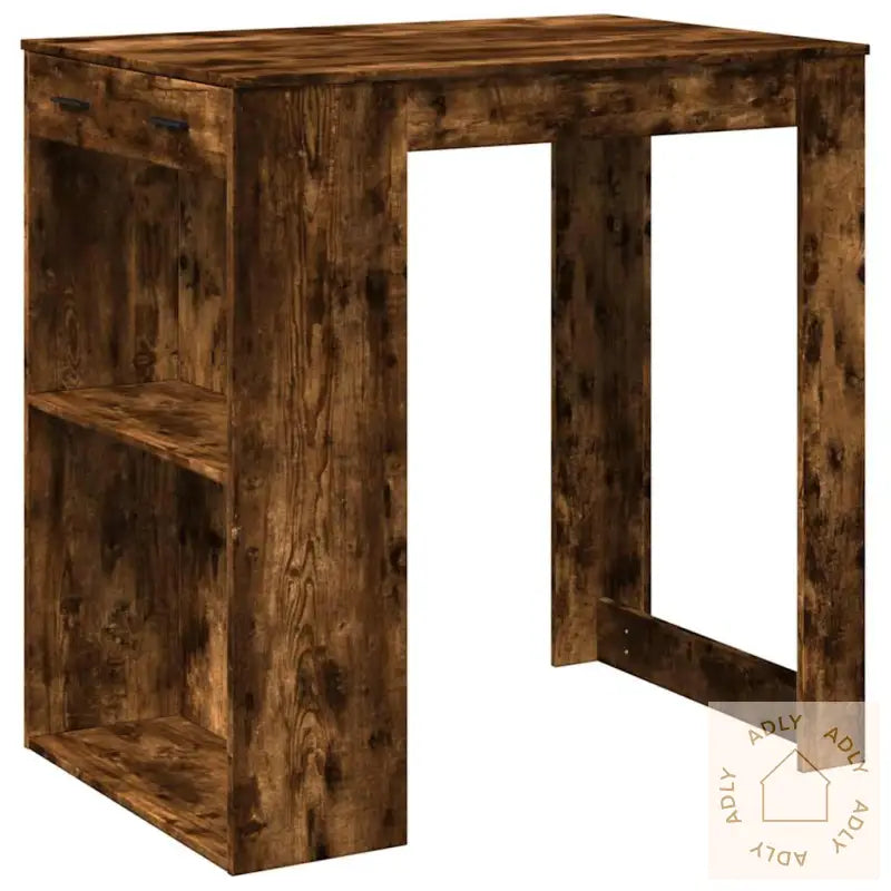 Barbord Røkt Eik 102X70X103,5 Cm Konstruert Tre