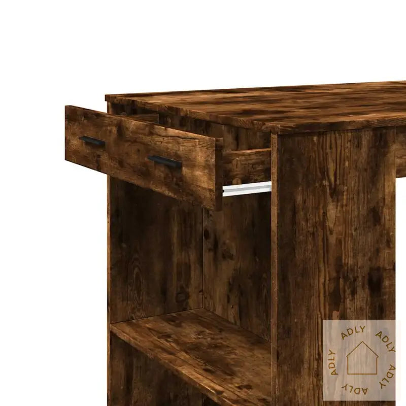Barbord Røkt Eik 102X70X103,5 Cm Konstruert Tre
