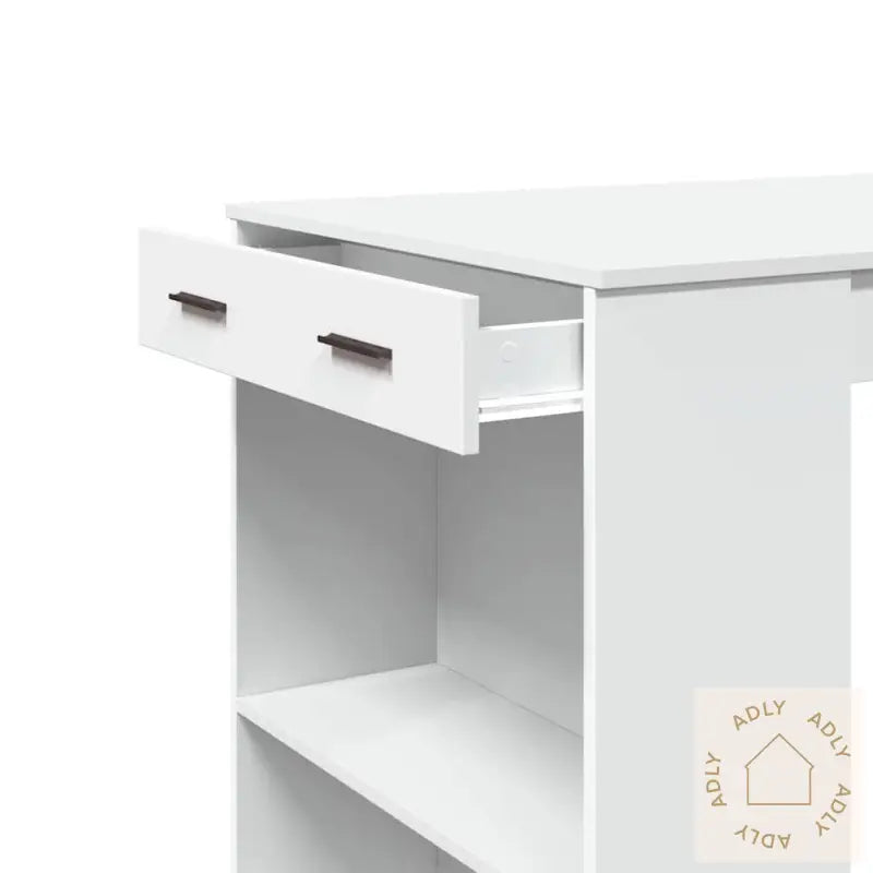 Barbord Hvit 102X70X103,5 Cm Konstruert Tre