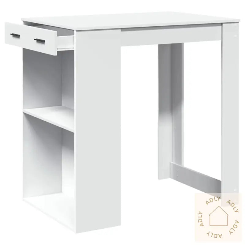 Barbord Hvit 102X70X103,5 Cm Konstruert Tre