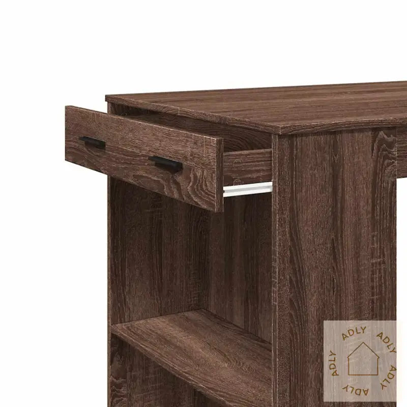 Barbord Brun Eik 102X70X103,5 Cm Konstruert Tre