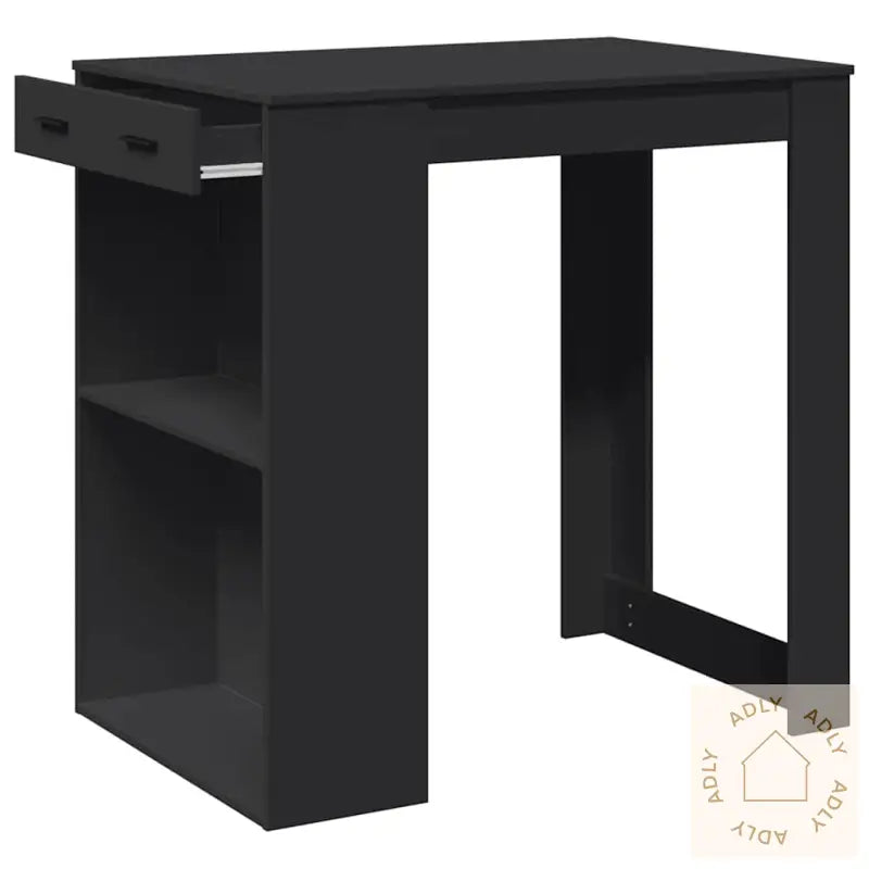 Barbord Svart 102X70X103,5 Cm Konstruert Tre