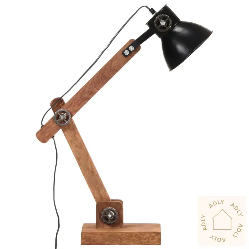 Industriell Bordlampe Svart Rund 58X18X90 Cm E27