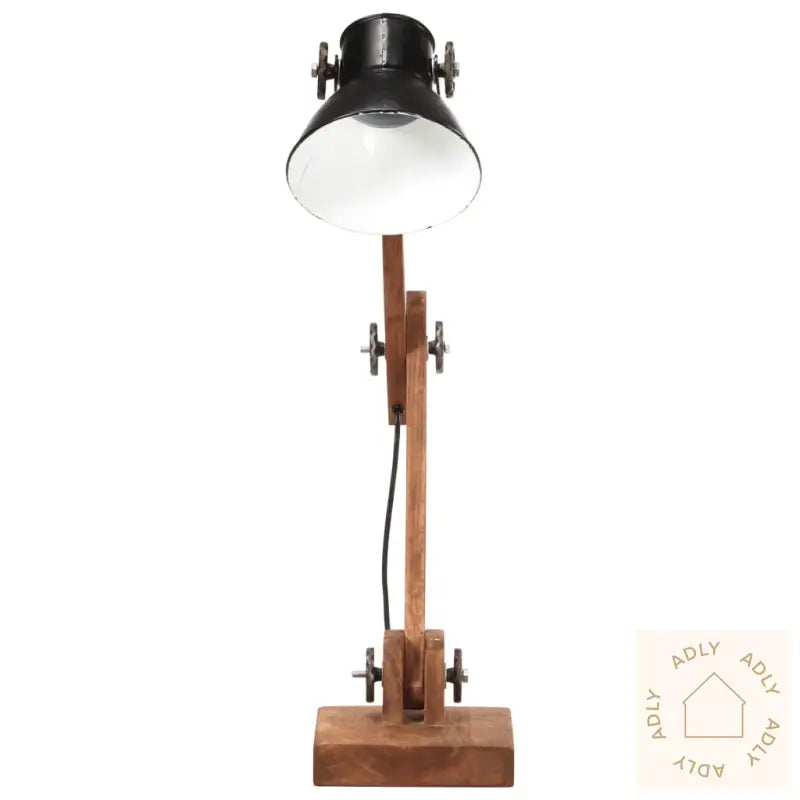 Industriell Bordlampe Svart Rund 58X18X90 Cm E27