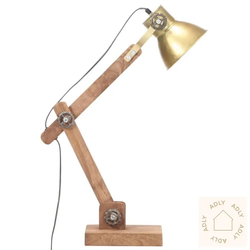 Industriell Bordlampe Messing Rund 58X18X90 Cm E27