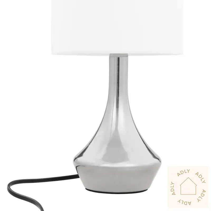 Bordlamper 2 Stk Berøringsknapp Hvit E14