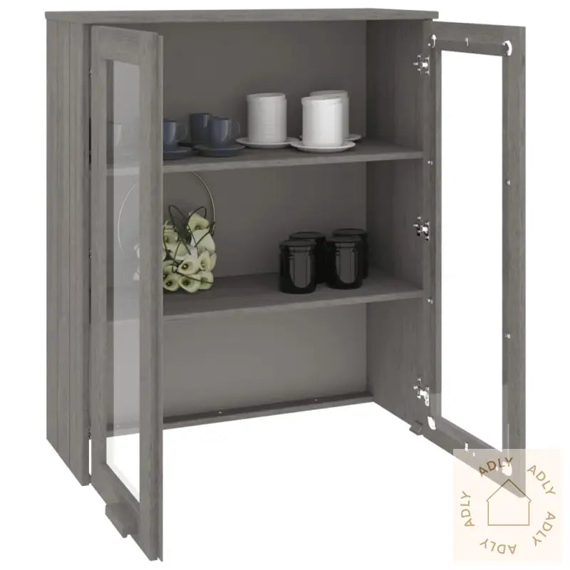 Skjenketopp Hamar Lysegrå 85X35X100 Cm Heltre Furu