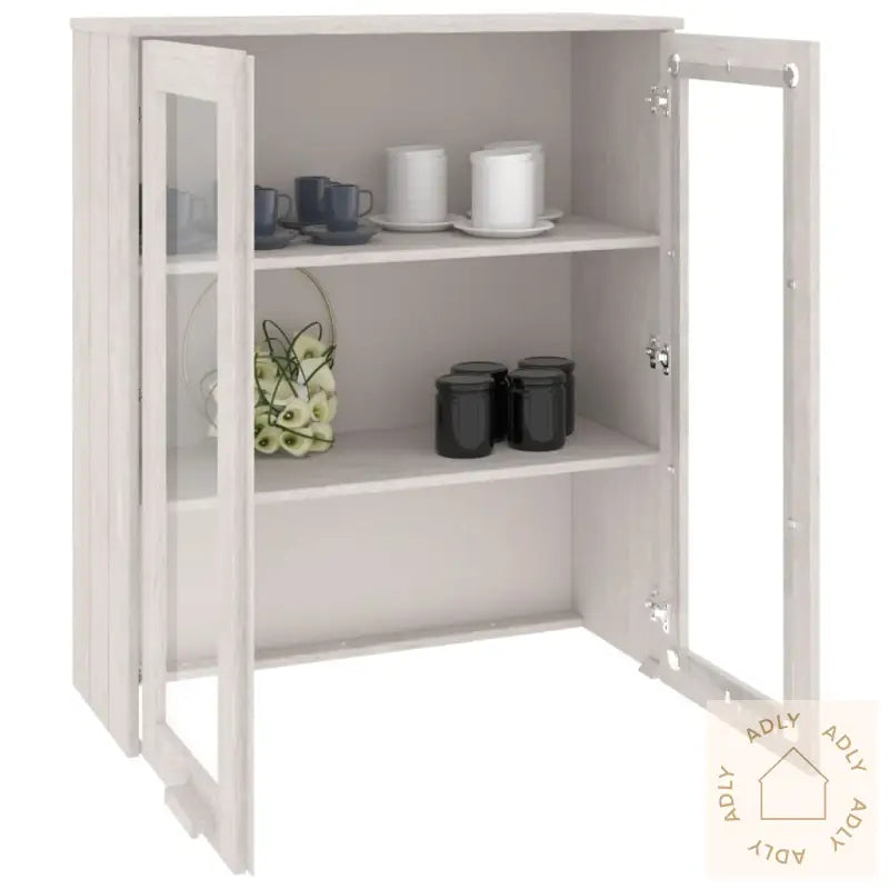 Skjenketopp Hamar Hvit 85X35X100 Cm Heltre Furu