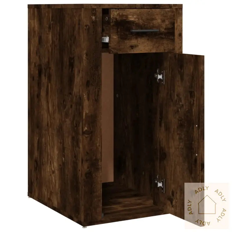 Skrivebord Røkt Eik 40X49X75 Cm Konstruert Tre