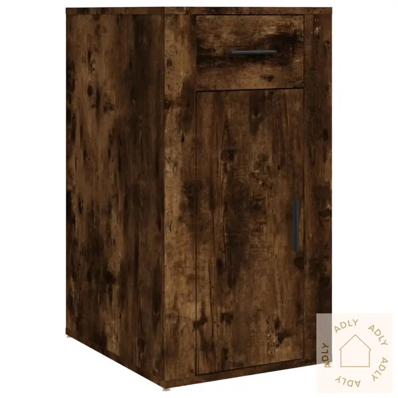 Skrivebord Røkt Eik 40X49X75 Cm Konstruert Tre