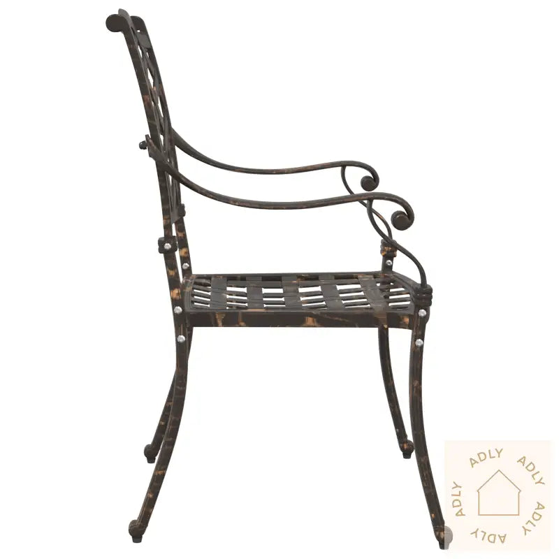 Hage Stoler 2 Stk Bronse Gassert Aluminium