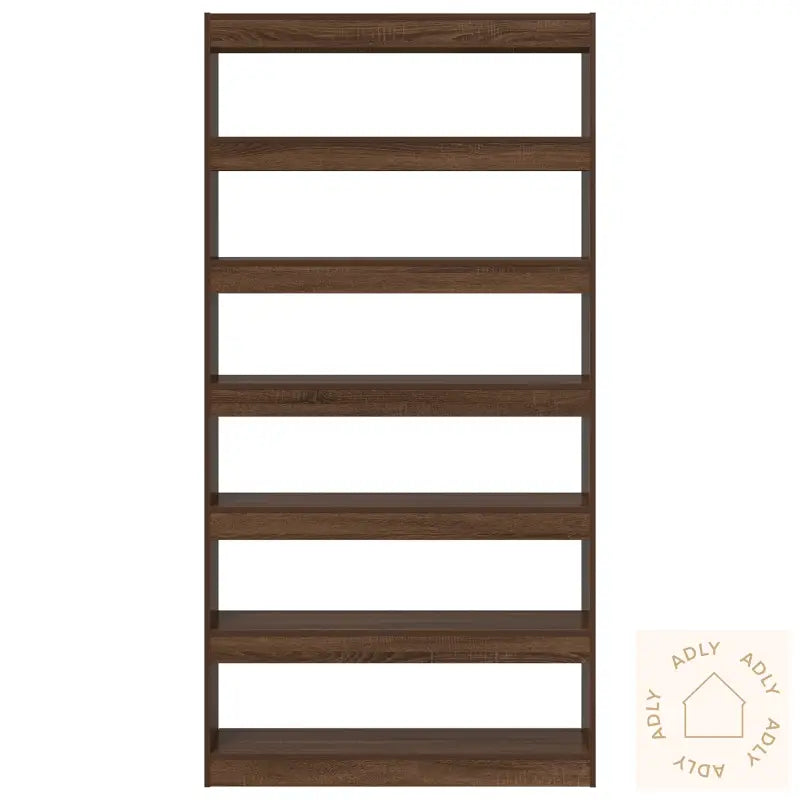 Bokhylle Brun Eik Konstruert Tre 100 X 30 X 198 Cm Brun Eik Hylle