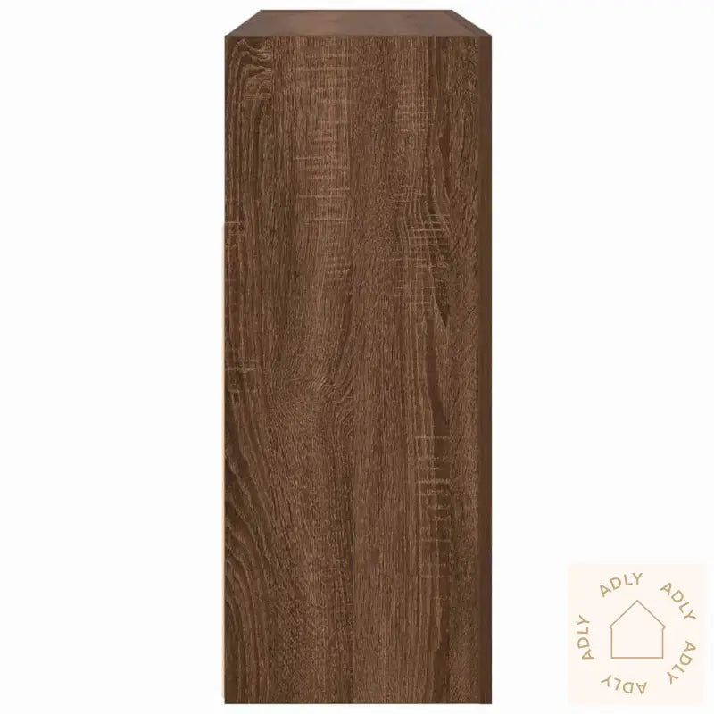 Sideboard Brun Eik Konstruert Tre 116 X 30 X 75 Cm Rektangulært