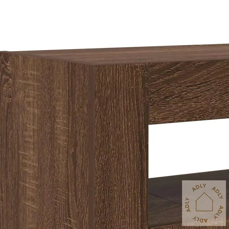 Sideboard Brun Eik Konstruert Tre 116 X 30 X 75 Cm Rektangulært