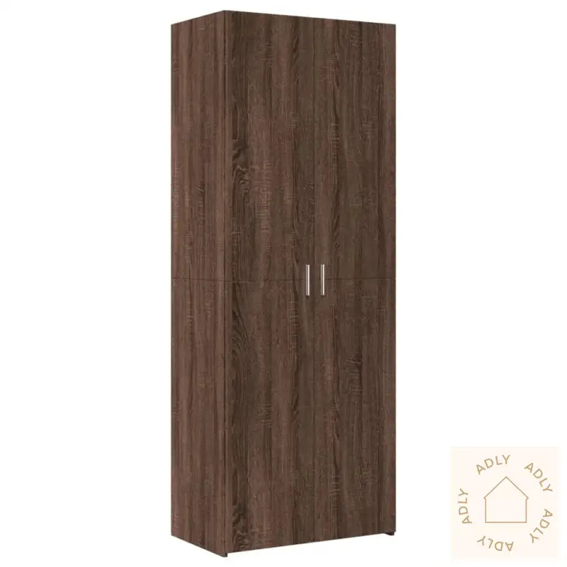 Oppbevaringsskap Brun Eik 70X42,5X225 Cm Konstruert Tre