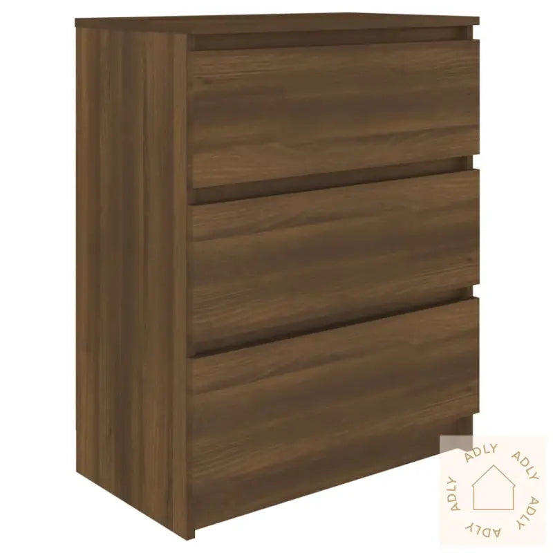 Skjenk Brun Eik 60X35X76 Cm Konstruert Tre