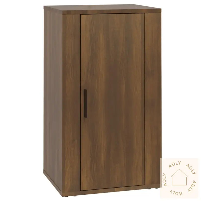 Skjenk Brun Eik 40X33X70 Cm Konstruert Tre