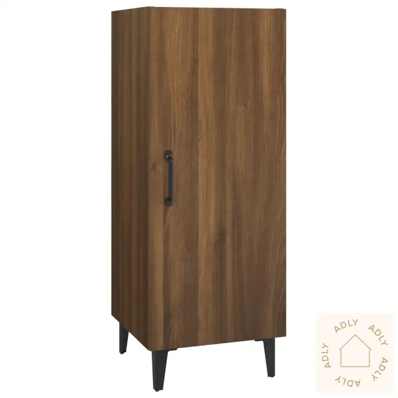 Skjenk Brun Eik 34,5X34X90 Cm Konstruert Tre