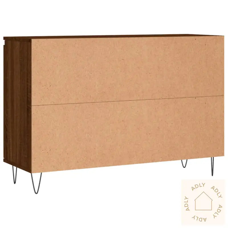 Skjenk Brun Eik 104X35X70 Cm Konstruert Tre