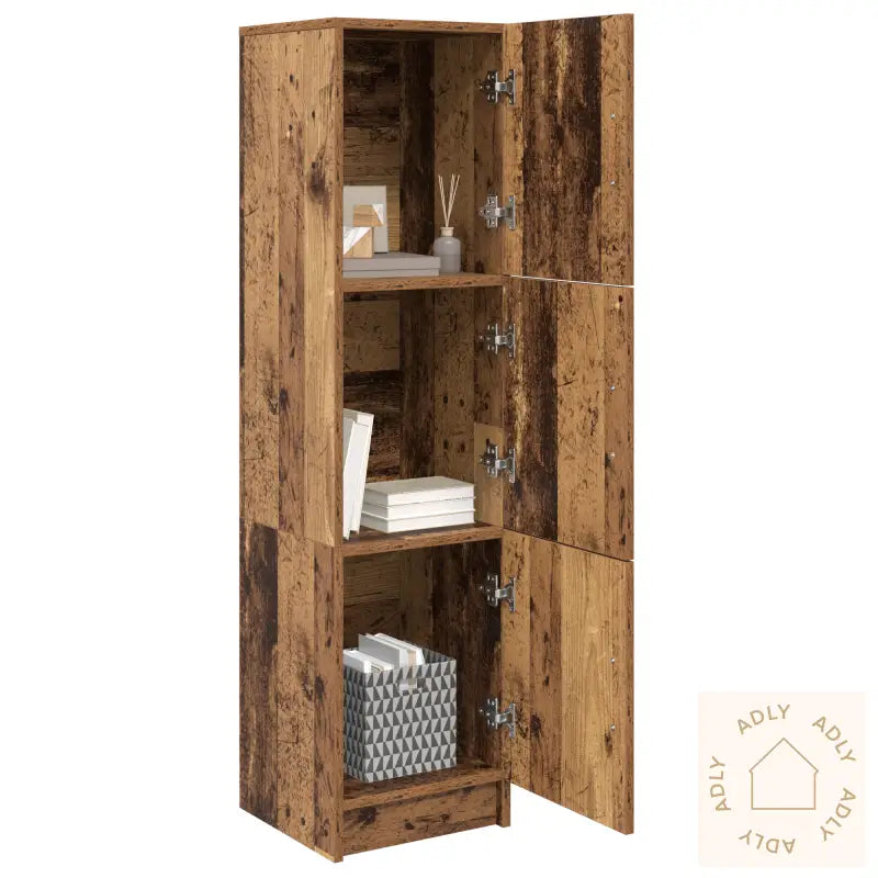 Brun Sideboard Slitt Tre Trefiner Kompakt Brun Sideboard