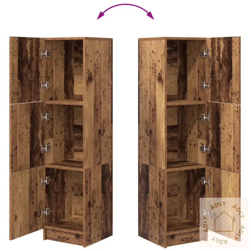 Brun Sideboard Slitt Tre Trefiner Kompakt Brun Sideboard