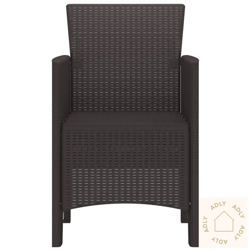 Hagemøbler 2 Stk Brun Poly Rattan
