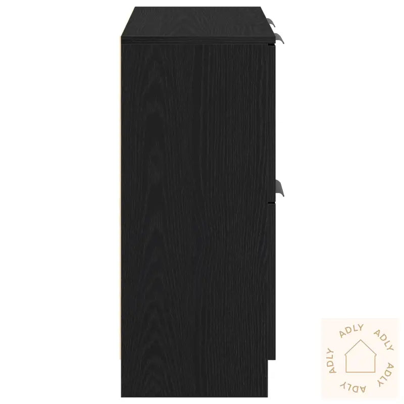Svart Eike Sideboard - 60 X 30 X 70 Cm - Laget Av Konstruert Tre