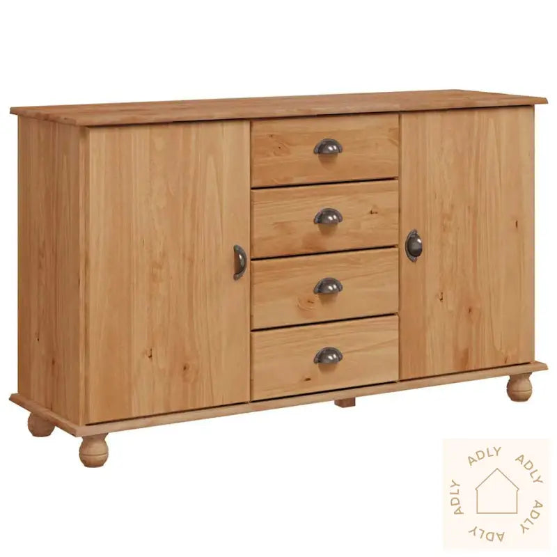 Skap &quot;Askim&quot; 133,5X40X79 Cm Massivt Furutre