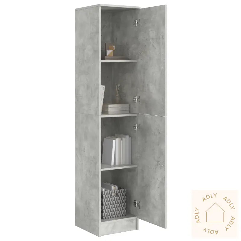 Buffet Cabinet Betonggrå Mdf Med Betongeffekt Laminat Standard