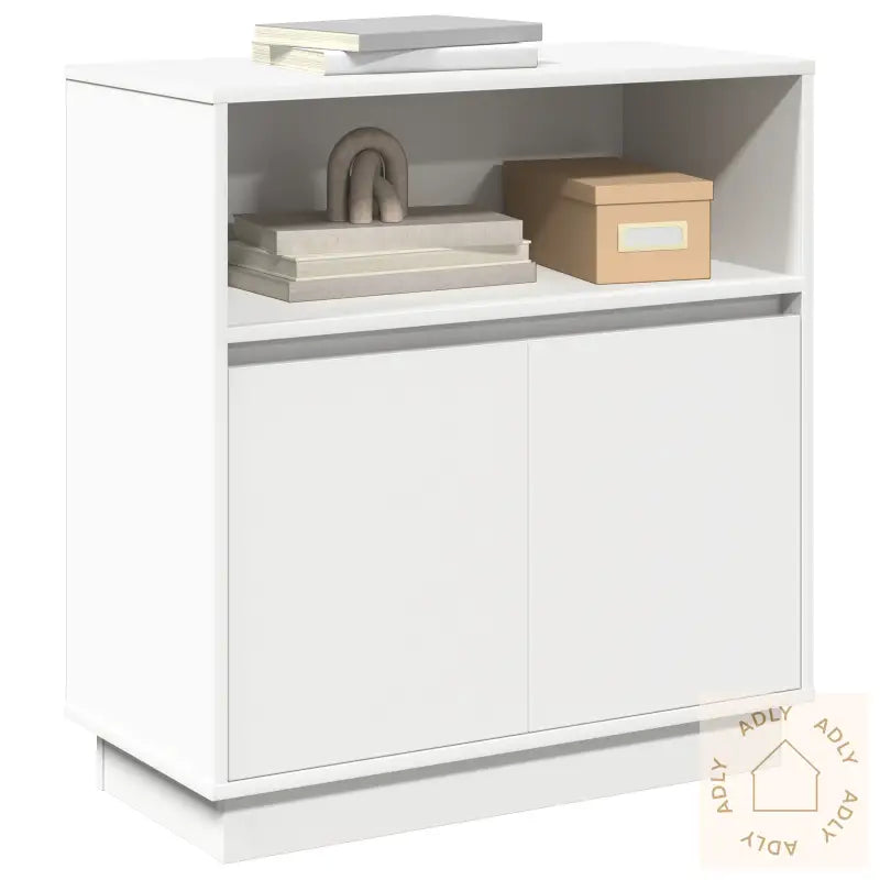 Sideboard Med Led Hvit 71X34,5X75 Cm Ingeniørtre