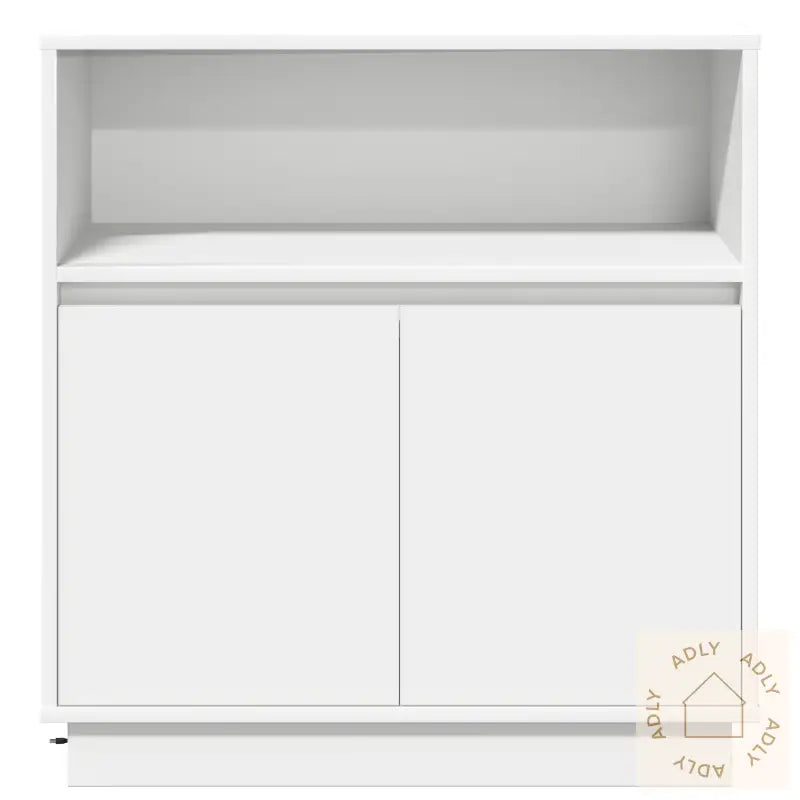 Sideboard Med Led Hvit 71X34,5X75 Cm Ingeniørtre