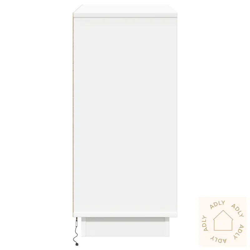 Sideboard Med Led Hvit 71X34,5X75 Cm Ingeniørtre