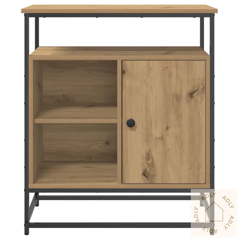 Skap Artisan Eik 69X35X80 Cm Konstruert Tre Og Stål
