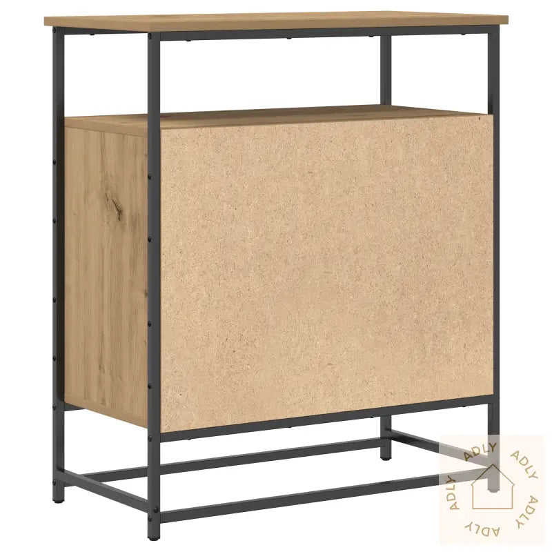Skap Artisan Eik 69X35X80 Cm Konstruert Tre Og Stål