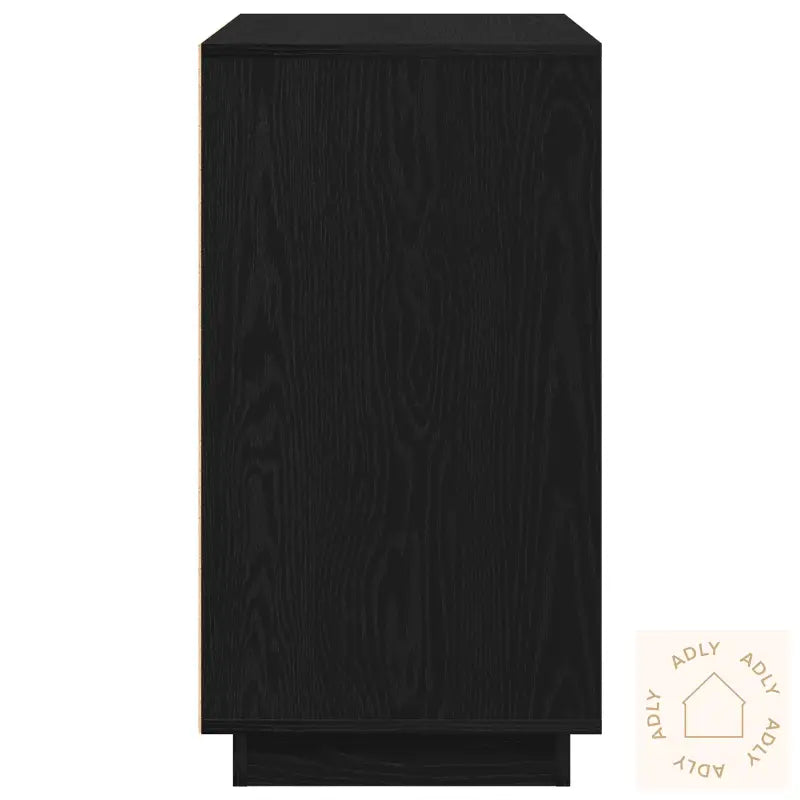 Sideboard Svart Eik 80X34X75 Cm Konstruert Tre