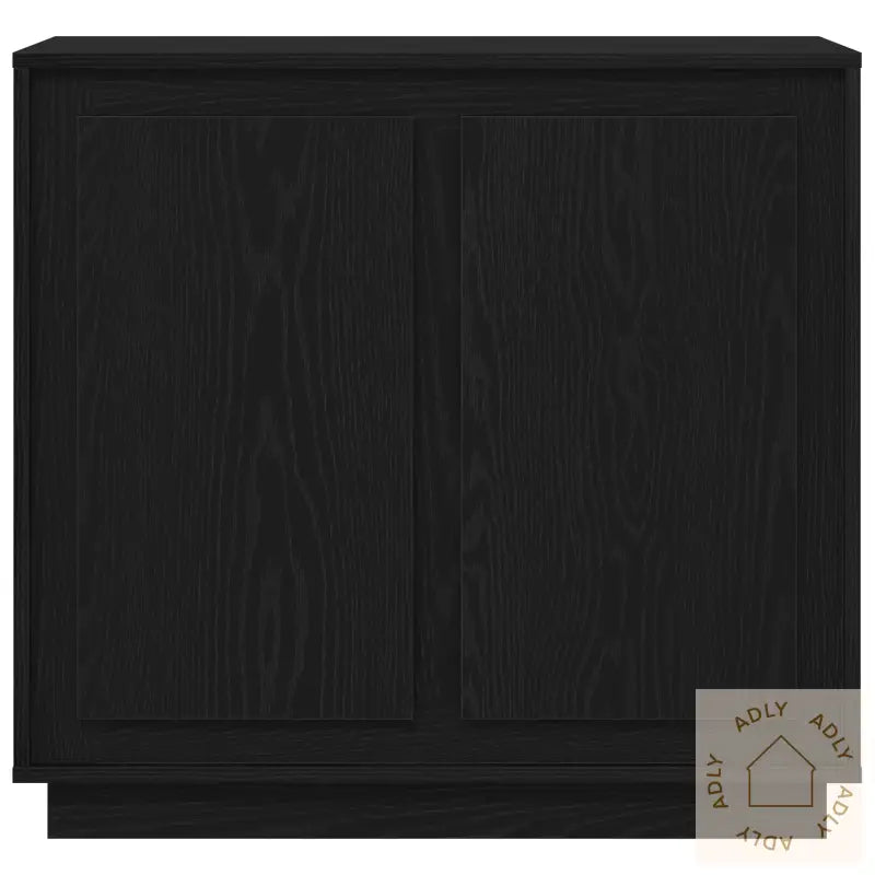 Sideboard Svart Eik 80X34X75 Cm Konstruert Tre