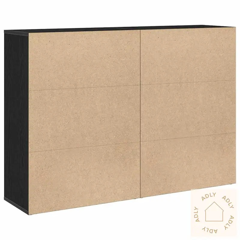 Sideboards 2 Stk I Sort Eik, Mål: 60 X 31 X 84 Cm. Bygget I Tre.