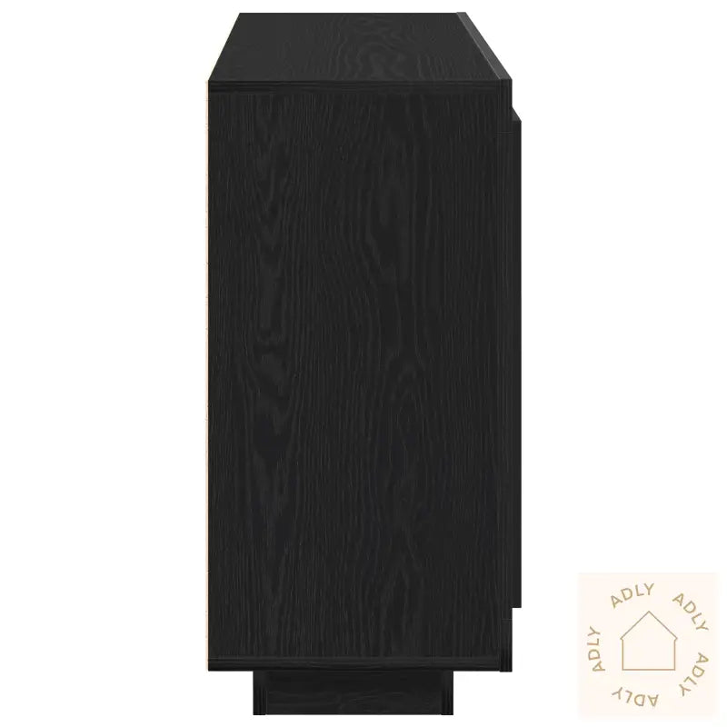 Skap Svart Eik 92X35X75 Cm Konstruert Tre