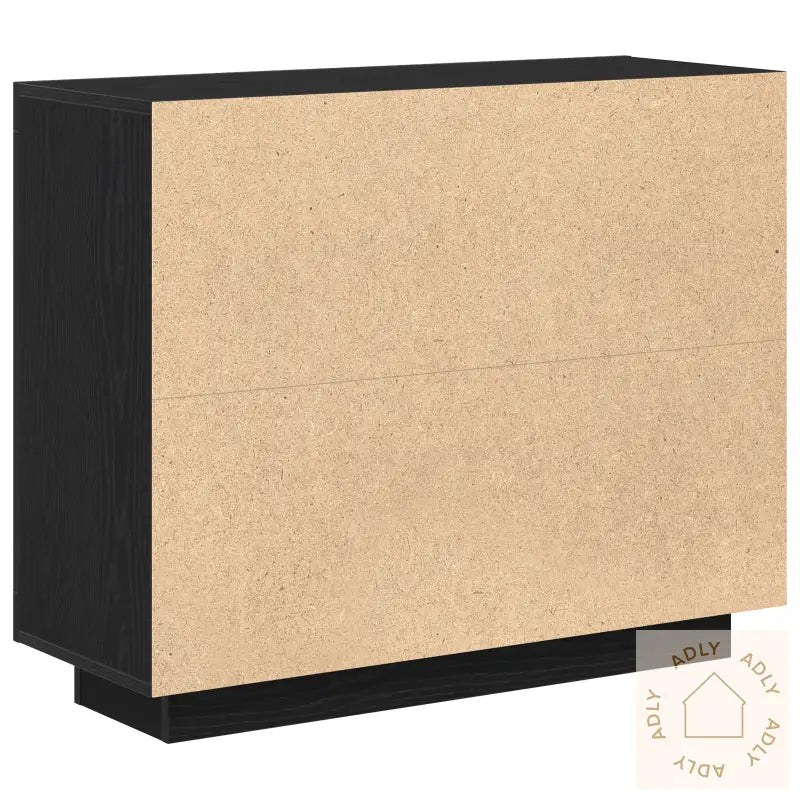 Skap Svart Eik 92X35X75 Cm Konstruert Tre