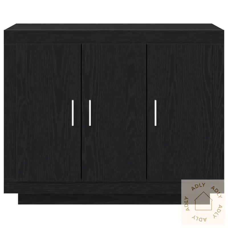 Skap Svart Eik 92X35X75 Cm Konstruert Tre