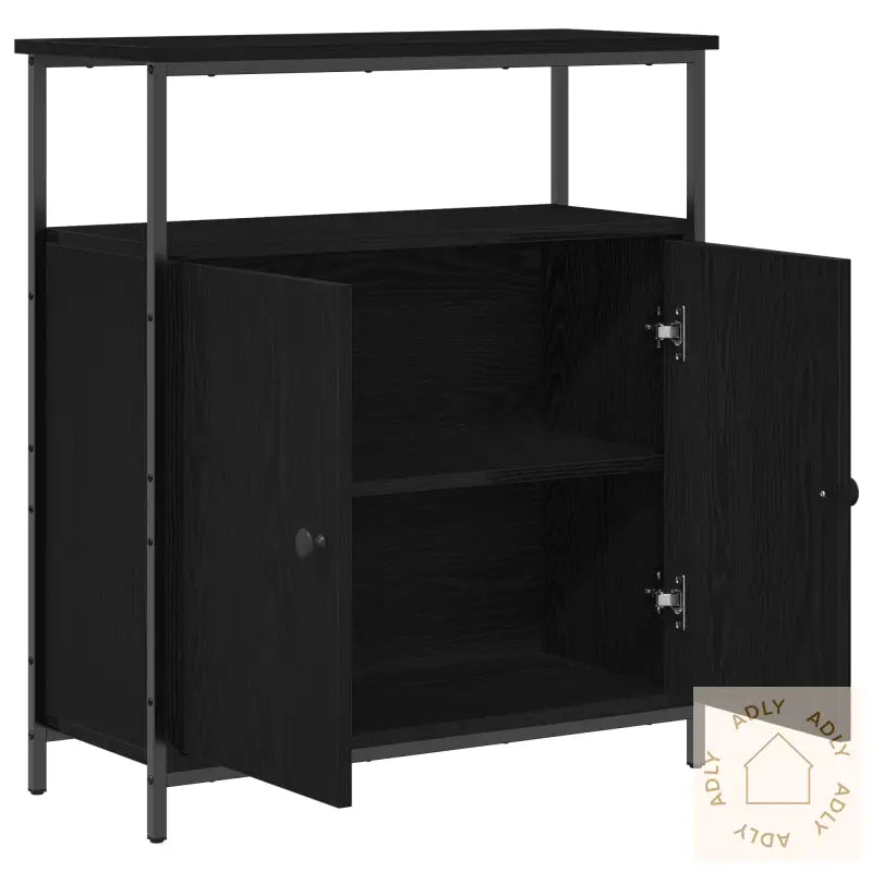 Eiketråd Skjenk Svart 70X30X80 Cm Ingeniørtre