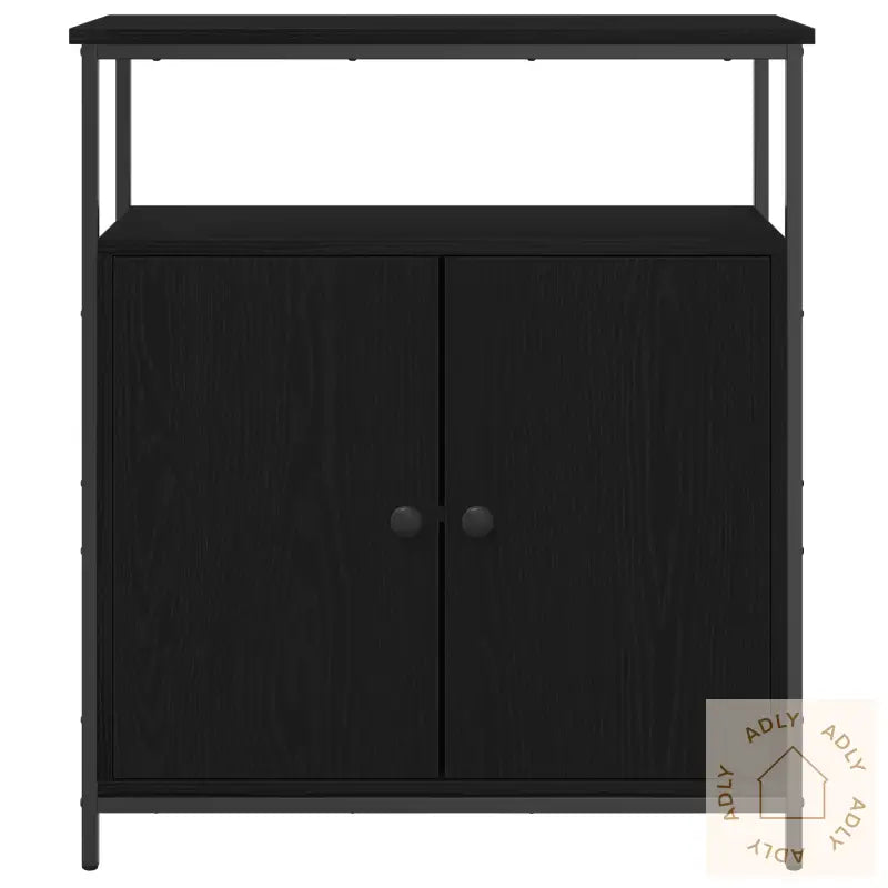 Eiketråd Skjenk Svart 70X30X80 Cm Ingeniørtre
