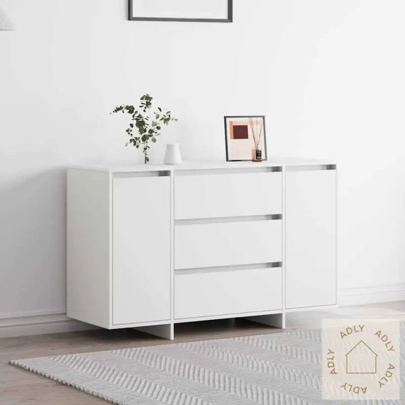 Sideboard Hvit 120X41X75 Cm Konstruert Tre