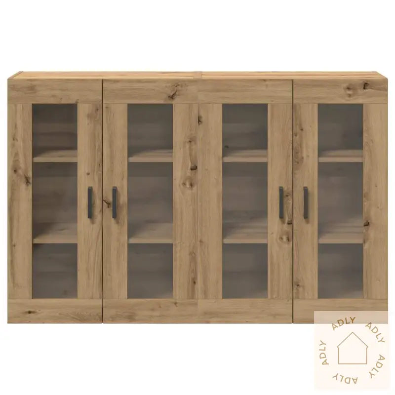 Veggmonterte Skap 2 Stk. I Artisan Eik, 69,5 X 34 X 90 Cm, Laget Av Tre