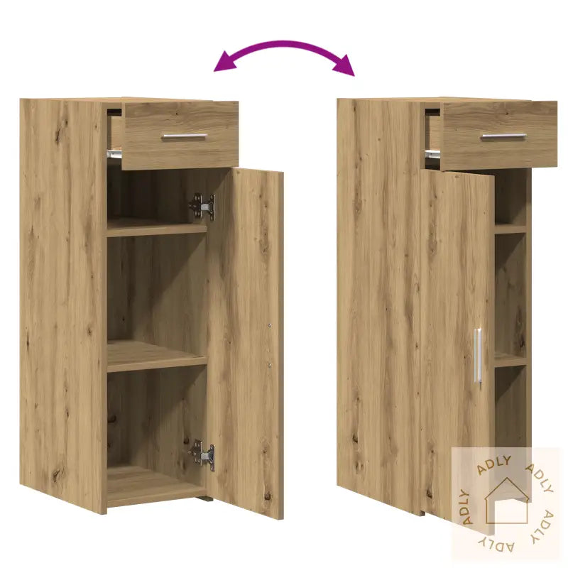 Sideboard Artisan Eik 30X42,5X93 Cm Konstruert Tre