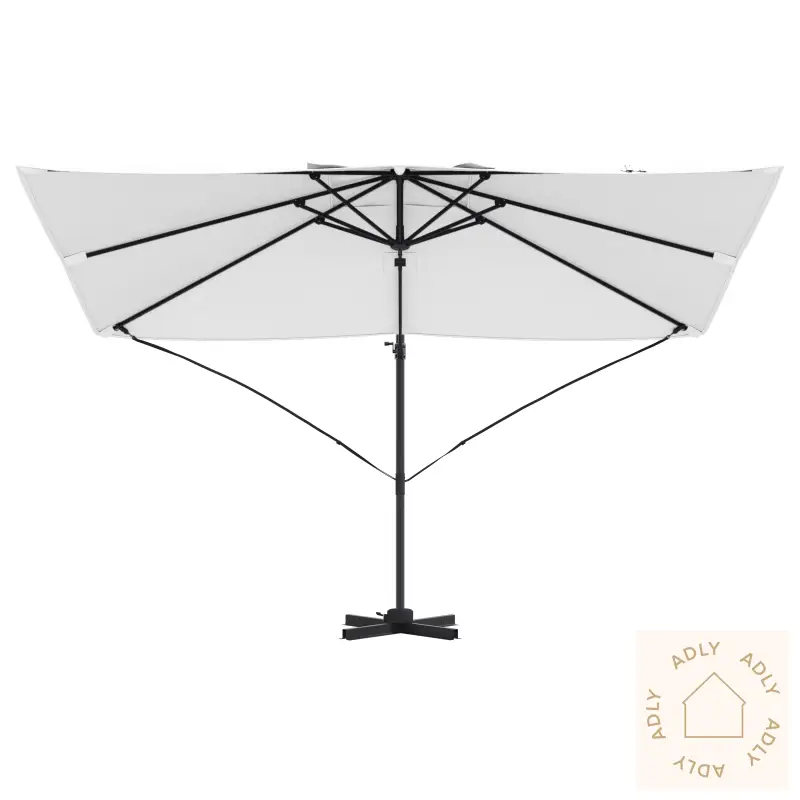 Cantilever-Parasoll Sand Polyester Stor Justerbar