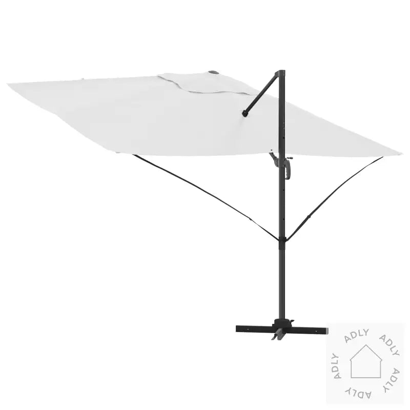 Cantilever-Parasoll Sand Polyester Stor Justerbar